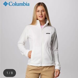 Women’s Benton Springs Full Zip Fleece Jacket White XL LIKE NEW